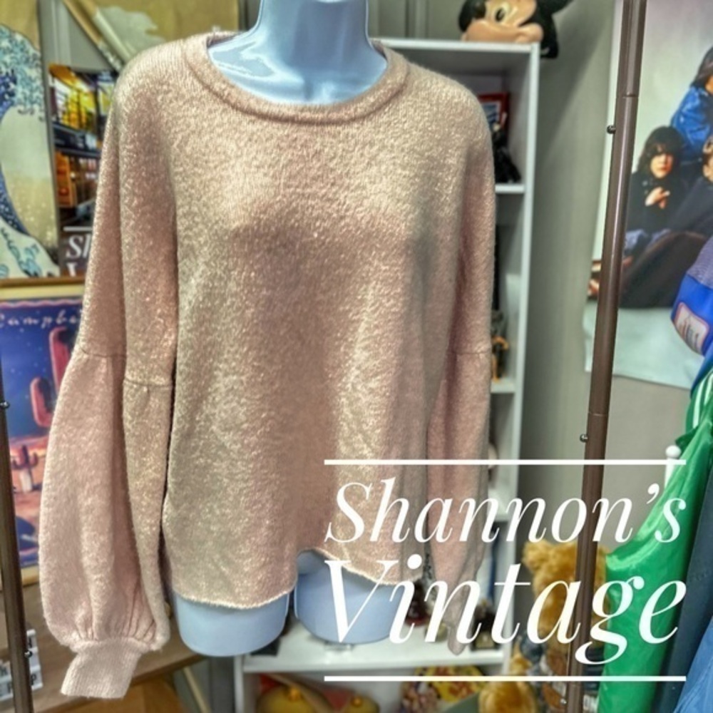 Stone Row sz medium big sleeve crewneck sweater A23